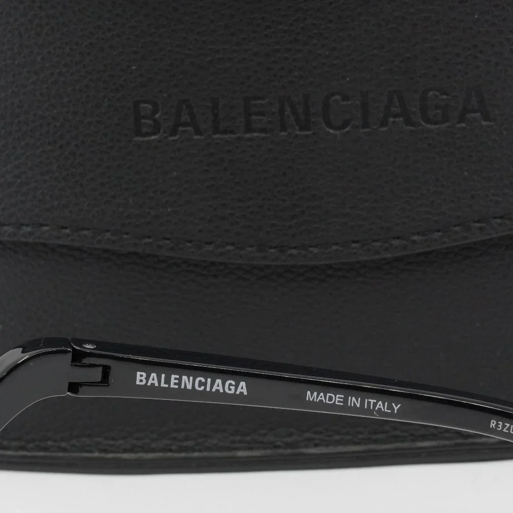 FINAL PRICE NEW BALENCIAGA BB0289S 001 BLACK SILVER SUNGLASSES - Picture 7 of 10